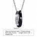 Ip Gold Plating Stainless Steel Jewelry Two Circles Cz Pendant