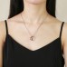 Ip Gold Plating Stainless Steel Jewelry Two Circles Cz Pendant