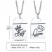 Fashion Jewelry Her King His Queen Stainless Steel Dog Tag Pendant