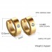 Mens surgical stainless steel cz diamond hoop huggie earrings