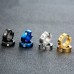 Mens surgical stainless steel cz diamond hoop huggie earrings