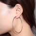 Korea style fashion big gold color jewelry women hoop earrings
