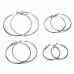 Korea style fashion big gold color jewelry women hoop earrings