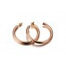 Multiple sizes gold tone jewelry women hoop earrings studs