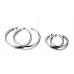 Multiple sizes gold tone jewelry women hoop earrings studs