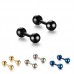 Personalized fashion stainless steel ball stud earrings for guys