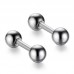 Personalized fashion stainless steel ball stud earrings for guys