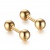 Personalized fashion stainless steel ball stud earrings for guys