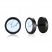Mens surgical hypoallergenic turquoise black stainless steel post dumbbell earrings