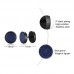 Mens surgical hypoallergenic turquoise black stainless steel post dumbbell earrings