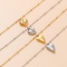 Gold Plating Beads Chains Heart Stainless Steel Pendant Necklace