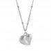 Gold Plating Beads Chains Heart Stainless Steel Pendant Necklace
