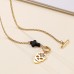 Punk Jewelry Stainless Steel Curb Chain Cross Skull Pendant Necklace