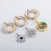 Stainless Steel Round Tree Full Crystal Stone Pendant