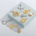 Stainless Steel Round Tree Full Crystal Stone Pendant