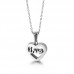 Gold Plated Stainless Steel Love Pendant for Couples