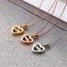 Gold Plated Stainless Steel Love Pendant for Couples