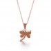 Girls Jewelry Simple Gold Color Dragonfly Pendant Necklace