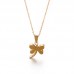 Girls Jewelry Simple Gold Color Dragonfly Pendant Necklace