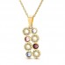 Mixed Designs Jewelry Stainless Steel Daisy Crystal Pearl Pendant
