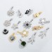 Mixed Designs Jewelry Stainless Steel Daisy Crystal Pearl Pendant