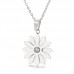 Mixed Designs Jewelry Stainless Steel Daisy Crystal Pearl Pendant