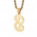Hip Hop Jewelry Gold Plating Stainless Steel Crystal Beard Pendant