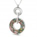Vintage Jewelry Personalized Crystal Round Pendant