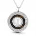 Vintage Jewelry Personalized Crystal Round Pendant