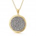 Multiple Styles Stainless Steel CZ Full Set Round Pendant