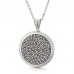 Multiple Styles Stainless Steel CZ Full Set Round Pendant