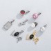 Multiple Styles Stainless Steel CZ Full Set Round Pendant