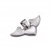 High Polish Stainless Steel Angel Wing Pendant with Gold Plating