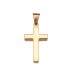 High Polish Stainless Steel Cross Pendant without Chains