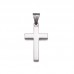 High Polish Stainless Steel Cross Pendant without Chains