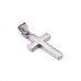High Polish Stainless Steel Cross Pendant without Chains