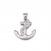 Funk Style Jewelry Stainless Steel Anchor and Cross Pendant in Gold