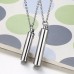 Fashion Simple Stainless Steel Perfume Bottle Pendants For Couples
