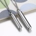Fashion Simple Stainless Steel Perfume Bottle Pendants For Couples