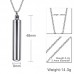 Fashion Simple Stainless Steel Perfume Bottle Pendants For Couples