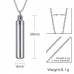 Fashion Simple Stainless Steel Perfume Bottle Pendants For Couples